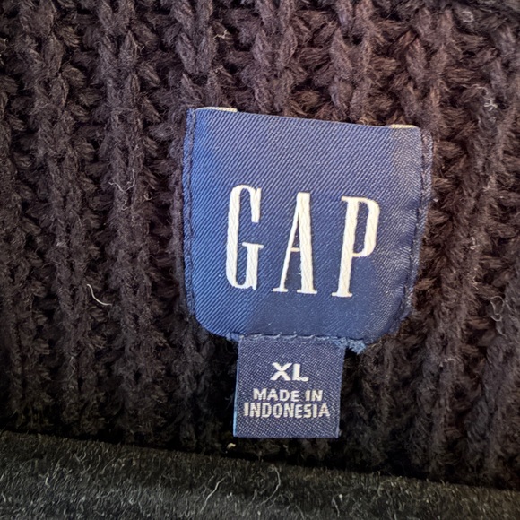 GAP Black Cotton Cardigan Sweater - Picture 4 of 5